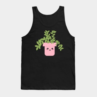 Kawaii plant vase Tank Top